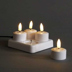 Dacore Genopladelige LED Fyrfadslys - 4 stk. - Lav