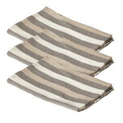 Dacore Bomuld Viskestykke 50x70 cm. 3 stk. - Beige/Brun/Natur