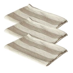 Dacore Bomuld Viskestykke 50x70 cm. 3 stk. - Sand/Natur