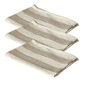 Dacore Bomuld Viskestykke 50x70 cm. 3 stk. - Sand/Natur