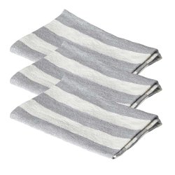 Dacore Bomuld Viskestykke 50x70 cm. 3 stk. - Gr/Natur