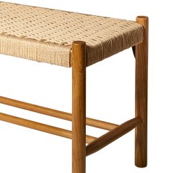 Dacore Indendrs Bnk m. Flettet Sde - 90 cm. - Egetr/Natur