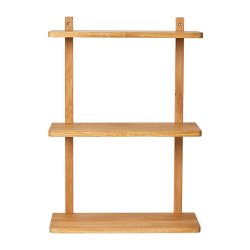 V�ghylde Med 3 Hylder - 75 cm - Massiv Egetr�