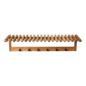 Hattehylde Med Knager - 65 cm - Egetr�