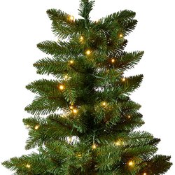 Dacore Juletr Med Metalfod og Lyskde Med Adapter - 120 cm &amp; 200 LED - Grn