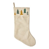 Dacore Bomuld Julesok - Natur m. Juletrer