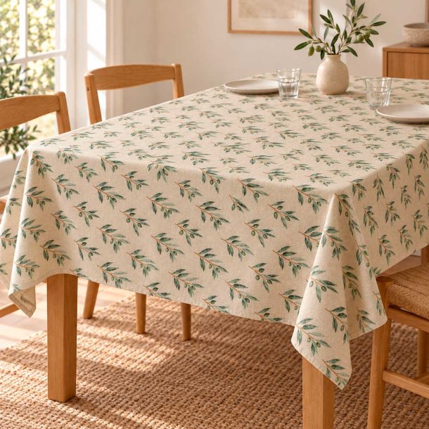 Dug m. Oliven Print - Beige