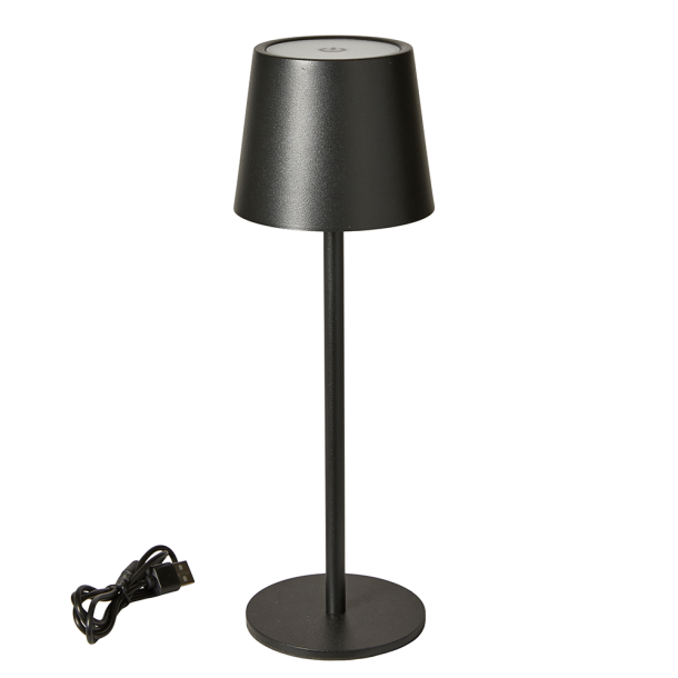 Dacore Opladelig Touch Bordlampe - 27,5 cm. - Sort