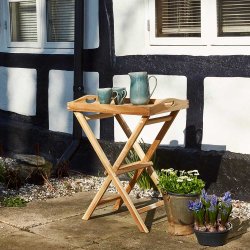 Dacore Jepara Teak Bakkebord - 65 x 40cm.