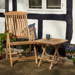 Dacore Jepara Teak Ristklapbord - 50 x 50 cm.