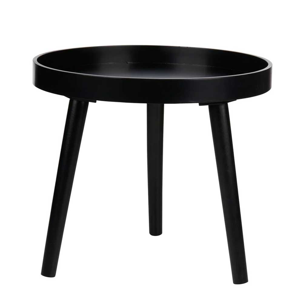 Arti Casa Sidebord m. Kant Ø40 cm. - Sort