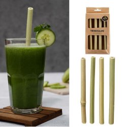 Genanvendelige Bambus Sugerr - 4 stk.