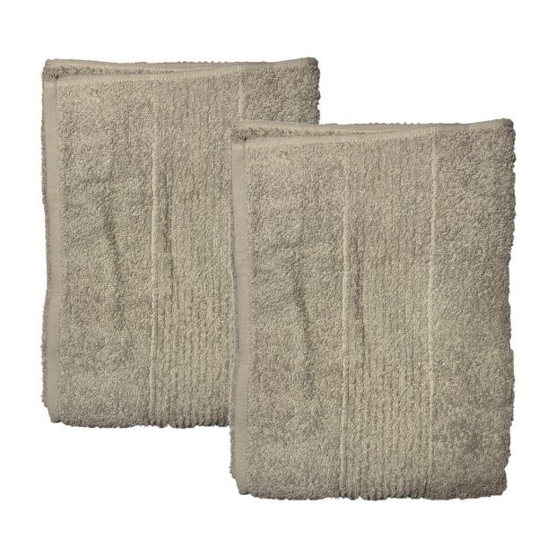 Clarysse Hndklde 100% Bomuld - 100 x 50 cm - 2 stk. - Taupe