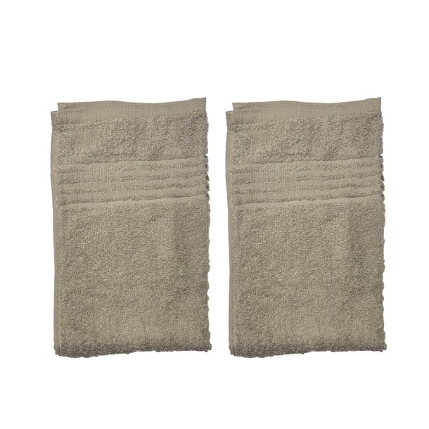 Clarysse Hndklde 100% Bomuld - 50 x 30 cm - 2 stk. - Taupe