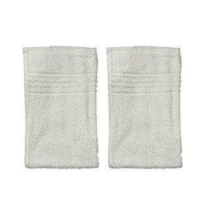 Clarysse Hndklde 100% Bomuld - 50 x 30 cm - 2 stk. - Hvid