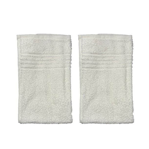 Clarysse Hndklde 100% Bomuld - 50 x 30 cm - 2 stk. - Hvid