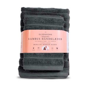 Olsen Home Bambus Hndkldest - 4 stk. - Koksgr