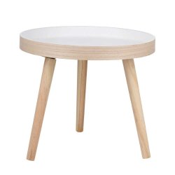 Arti Casa Sidebord m. Kant 40 cm. - Natur/Hvid