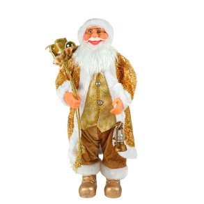 Julemand m. Lanterne - 70 cm. - Guld