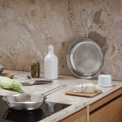 Eva Trio Stegepande Rustfrit Stl - Honeycomb Overflade - 20 cm 