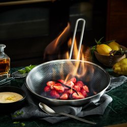 Eva Trio Stegepandest Rustfrit Stl - Mosaic Belgning - 28 + 24 cm 