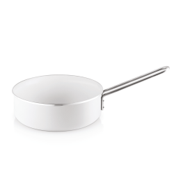 Eva Solo White Line Sauterpande - Hvid Keramisk Belgning - 24 cm.