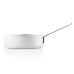 Eva Solo White Line Sauterpande - Hvid Keramisk Belgning - 24 cm.