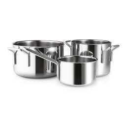 Eva Trio Grydest Rustfrit Stl - 3 Dele