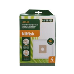 G.Funder Stvsugerpose - Nilfisk - 4 stk. + Filter
