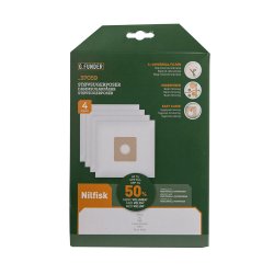 G.Funder Stvsugerpose - Nilfisk - 4 stk. + Filter