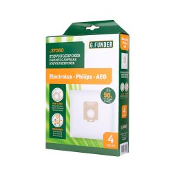 G.Funder Stvsugerpose - Electrolux, Philips, AEG - 4 stk. + Filter