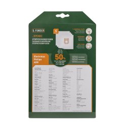 G.Funder Stvsugerpose - Electrolux, Philips, AEG - 4 stk. + Filter