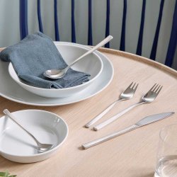 Gense Fuga Frokostgaffel 17 cm - Mat/Blankt Stl