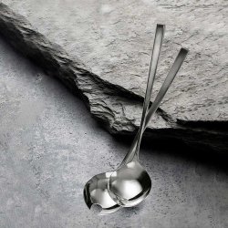 Gense Fuga Salatbestik 25 cm - Mat/Blank Stl - 2 Dele