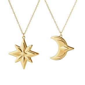 Georg Jensen 2024 K�de Ornaments�t - Stjerne & M�ne - Guld 