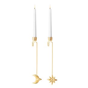 Georg Jensen 2024 Lysholder Stjerne & M�ne - Guld