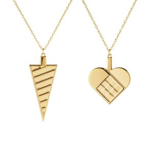 Georg Jensen 2025 K�de Ornaments�t - Hjerte & Kr�mmerhus - Guld 
