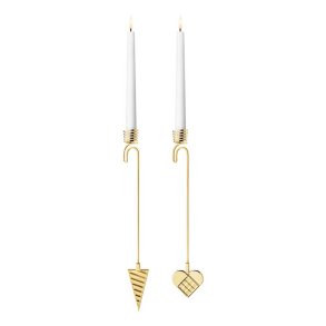 Georg Jensen 2025 Lysholder Hjerte & Kr�mmerhus - Guld