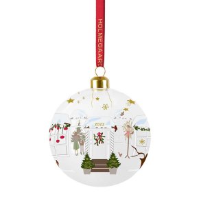 Holmegaard 2022 Julekugle Med Motiv - Lille