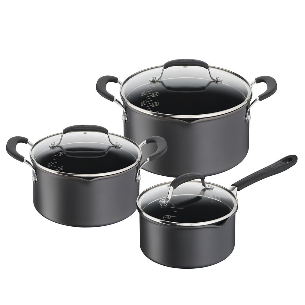Tefal Jamie Oliver Hard Anodized Grydesæt - 6 dele