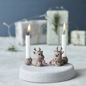 Klarborg Lysestager Rudolf og Smukke - 2 stk