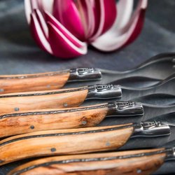 Laguiole Steakgafler - 6 stk. - Egetr�