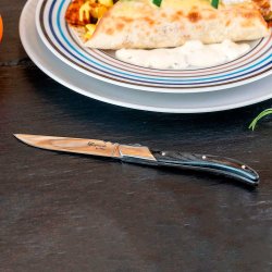 Laguiole Steakknive - 6 stk. - Sort Ibenholt