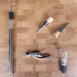 Laguiole Vinst 5 Dele - Stl/Egetr