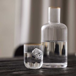 Lyngby Glas Palermo Gold Vandglas 35cl. - 4 stk. 