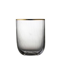 Lyngby Glas Palermo Gold Vandglas 35cl. - 4 stk. 