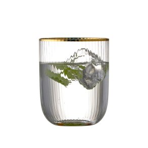 Lyngby Glas Palermo Gold Vandglas 35cl. - 4 stk. 