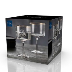 Lyngby Glas Palermo Gold Gin &amp; Tonic Glas 32 cl. - 4 stk.