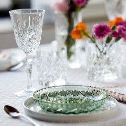 Lyngby Glas Sorrento Asietter �16 cm. - 4 stk. - Gr�n Glas