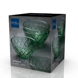 Lyngby Glas Sorrento Sklest 12 cm. - 4 stk. - Grn Glas